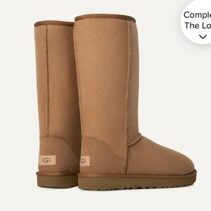 UGG Chestnut Suede Tall Boots Size 8